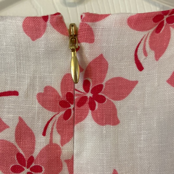 Beautiful Draper James 100% Lien Dress it’s size 10 color white - Picture 6 of 16